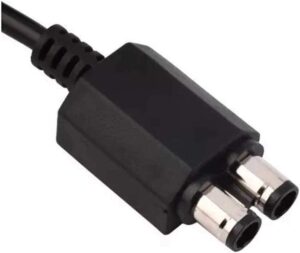 Fonte + Cabo Bivolt Vídeo Game Xbox 360 Slim 2 Pinos X Box - Imagem 3