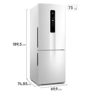 Geladeira Electrolux Frost Free Inverter 490L Efficient com AutoSense Inverse Branco (IB7) - Imagem 2