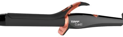 Modelador de Cachos Taiff Curves 1" 2,5 cm com Cabo Giratório Preto 210°C - Bivolt
