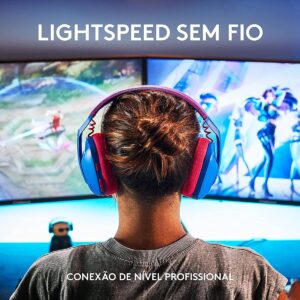 Headset Gamer Sem Fio Logitech G435 LIGHTSPEED - Azul - Imagem 7