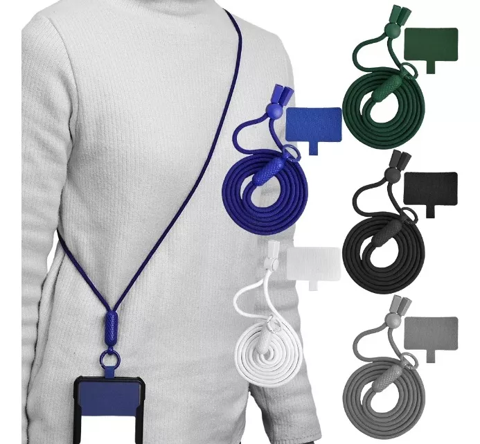 a3abfd622eadfa41e1d93cdbc8396f1a.png Cordao De Pescoco Para Celular Crossbody Diversas Cores - Imagem 1