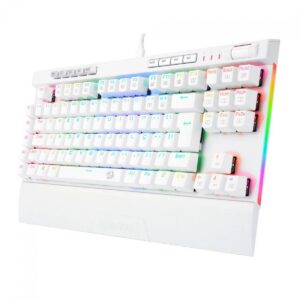 Teclado Mecânico Gamer Redragon K587 Magic-Wand Pro RGB, Switch Blue, White, ABNT, TKL, K587W-RGB-PRO (PT-BLUE) - Imagem 3