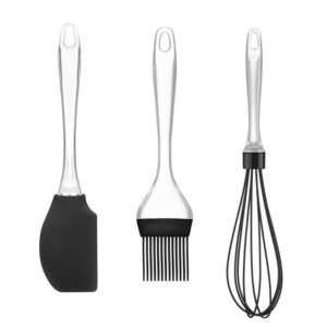 Kit Confeiteiro de Silicone Cabo Acrílico Preto Up Home - UD051