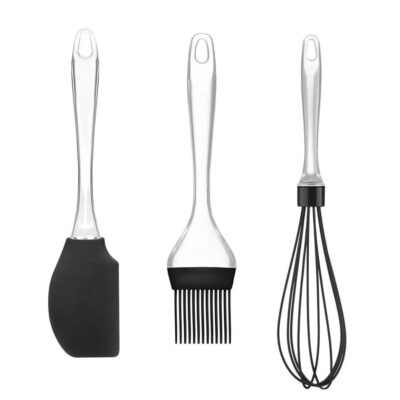 Kit Confeiteiro de Silicone Cabo Acrílico Preto Up Home - UD051