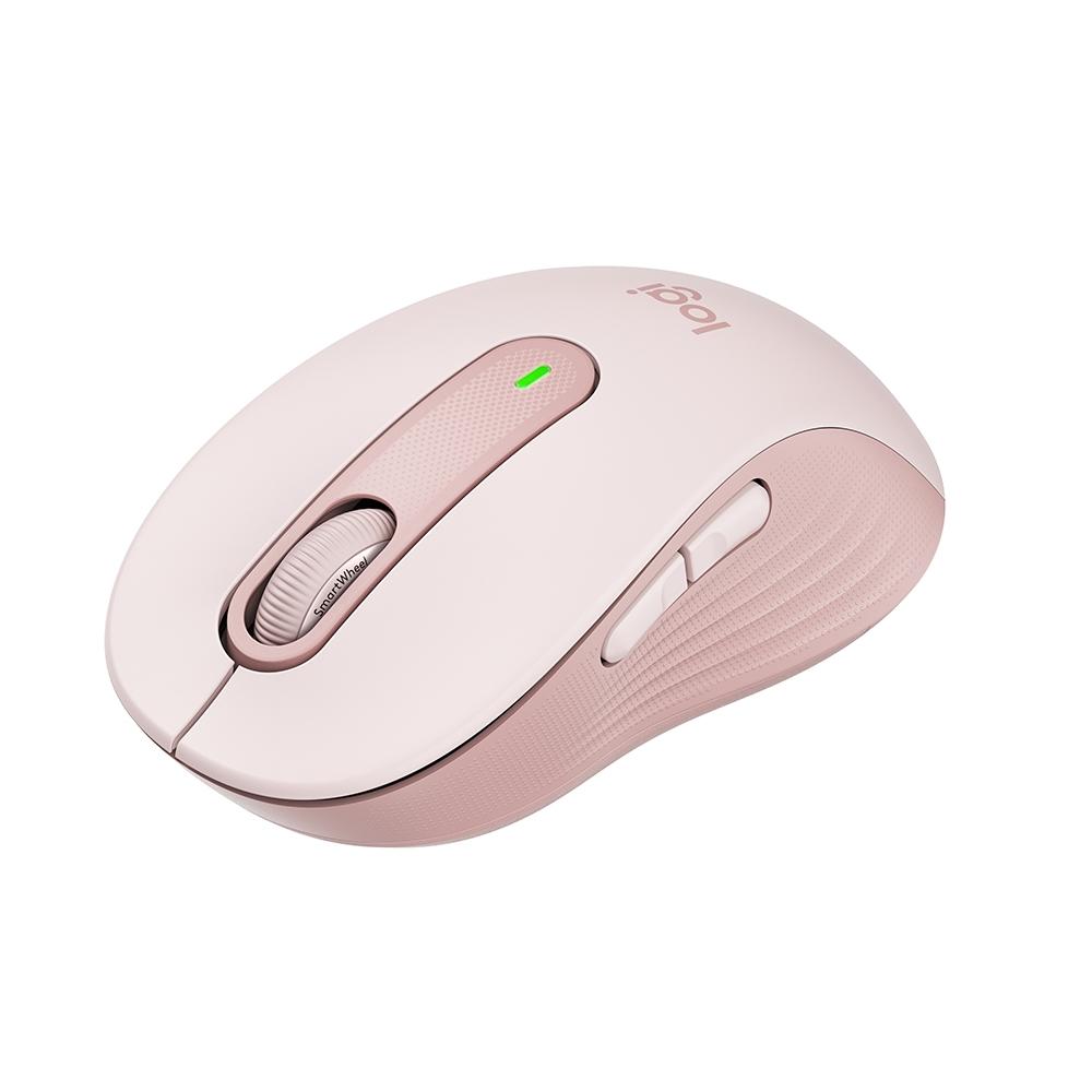 a792ed4fab022fddd07f7b3d440a07f7.jpg Mouse Sem Fio Logitech Signature M650, 2000 DPI, Rose, Compacto, 5 Botões, Silencioso, Bluetooth, USB - Imagem 1