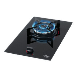 Cooktop a Gás Fischer 1 Boca Tripla Chama Fit Line Mesa Vidro Bivolt