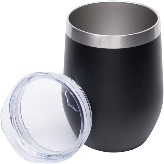 a88f6445a777bea6b176cd97c26d6d37.jpg Copo Térmico de Aço Inoxidável Parede Dupla Preto 350ml - Imagem 1