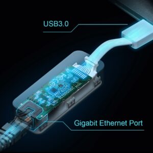 Adaptador de Rede TP-Link, Ethernet Gigabit, USB 3.0, Branco  UE300 - Imagem 5