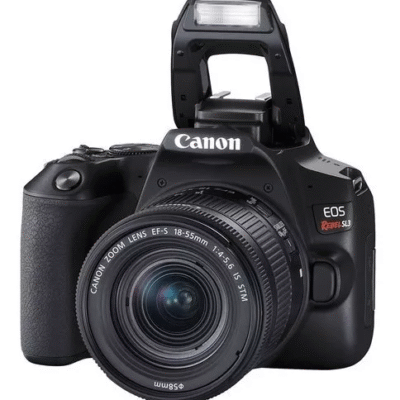 Câmera Canon EOS Rebel Kit SL3 com Lente 18-55mm IS STM DSLR cor preto