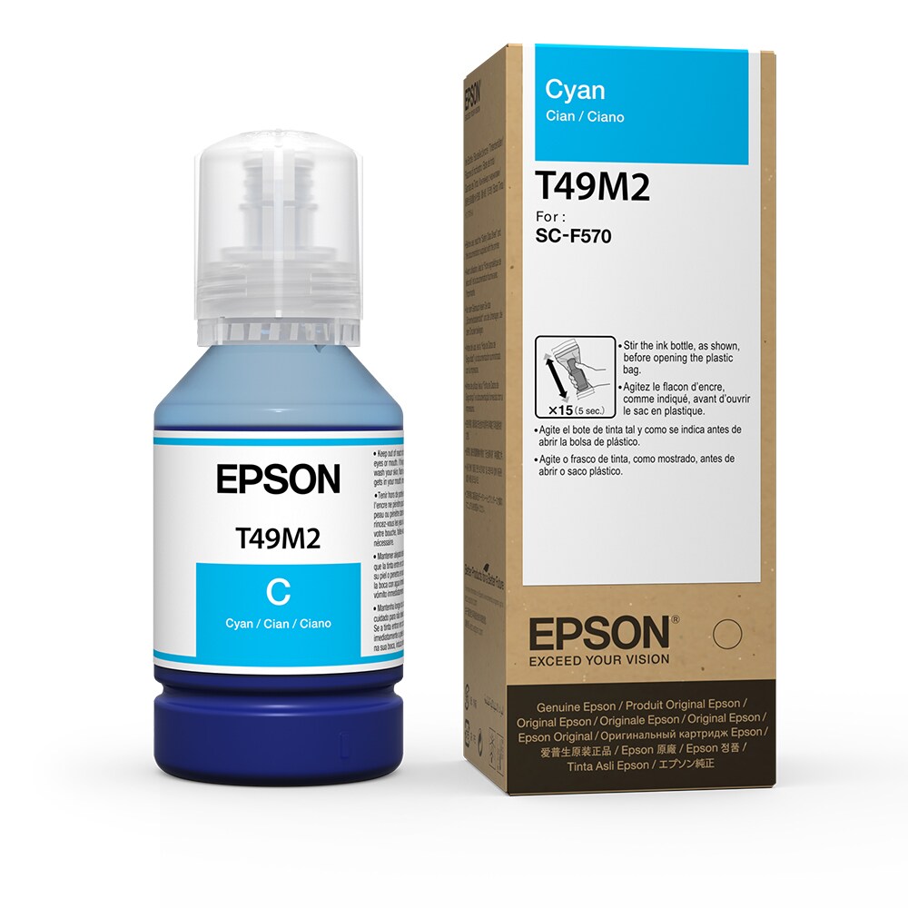 af00b198ba8b120988727719de2d1077.jpg Tinta Garrafa Refil Ultrachrome Epson T49M220 Ciano 140ML - Imagem 1