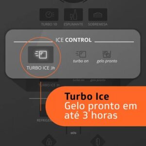 Geladeira Brastemp Frost Free Inverse com Turbo Ice, Inox, 443L - BRE57AK 220V - Imagem 9