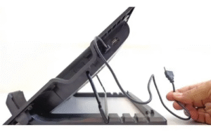 Suporte para Notebook de 9 a 17 Polegadas Multilaser, com Cooler 12cm, com LED e USB, Preto - AC166 - Imagem 4