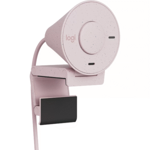 Câmera webcam Full HD, Brio 300, com microfone, Rose, Logitech - Imagem 5