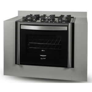 Fogão de Embutir Fischer 5 bocas Tripla Chama Gran Cheff com Grill Mesa Vidro - Imagem 5