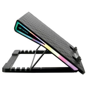 Base Gamer para Notebook C3Tech RGB 17.3 5x Fan, Display Digital, Preto NBC-510BK - Imagem 2
