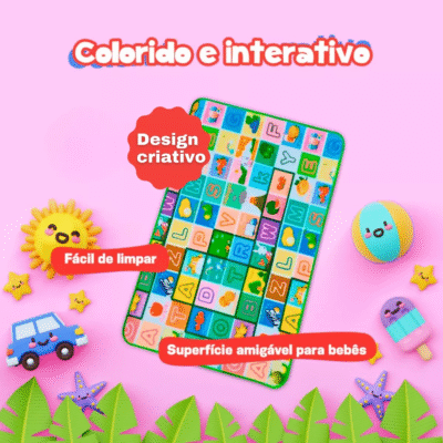 Tapete Atividades Infantil Antiderrapante 1,80 x 1,20