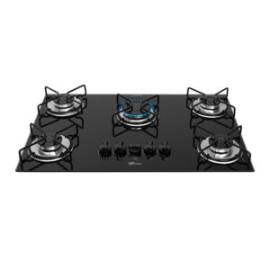 Cooktop a Gás Fischer 5 Bocas Fit Line Trempe Esmaltada Aramado - Imagem 2