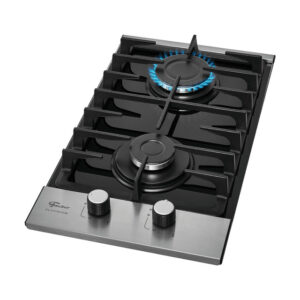 Cooktop a Gás Fischer 2 Bocas Platinium com Trempe de ferro fundido Mesa Vidro Bivolt - Imagem 3