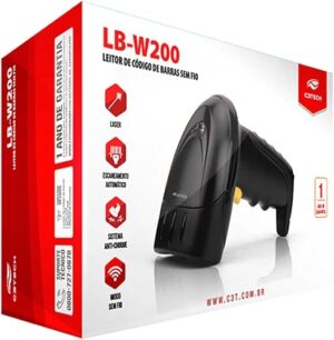 Leitor Código De Barras Laser 1d Sem Fio Lb-w200bk V2 - C3 TECH - Imagem 2