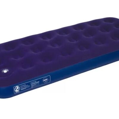 Colchão de Solteiro Inflável Mor,PVC Vinil,Capacidade 100Kg,com Fole,Azul - 9071