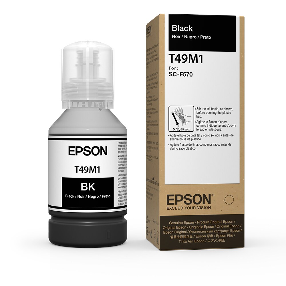 bfb3ac03ef4d9a0710b054f7b74c281d.jpg Tinta Garrafa Refil Ultrachrome Epson T49M120 Preto 140ML - Imagem 1