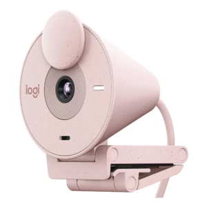 Câmera webcam Full HD, Brio 300, com microfone, Rose, Logitech - Imagem 7