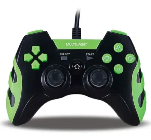 Controle Gamer Multilaser Com Fio Ps3 Pc Preto/verde