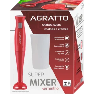 Super Mixer Agratto MXV-02 200W Vermelho 220v - Imagem 4