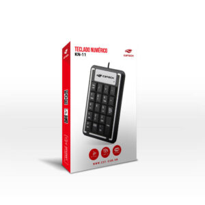 Teclado Númerico C3Plus, USB, Preto - KN-11BK - Imagem 3