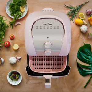 Air Fryer Rosa Britânia 5,5L Sem Óleo 1500W BAFE53 - Imagem 7