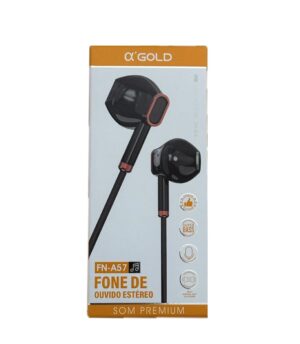 Fone De Ouvido Com Microfone FN-A57 Intra-auricular A' Gold