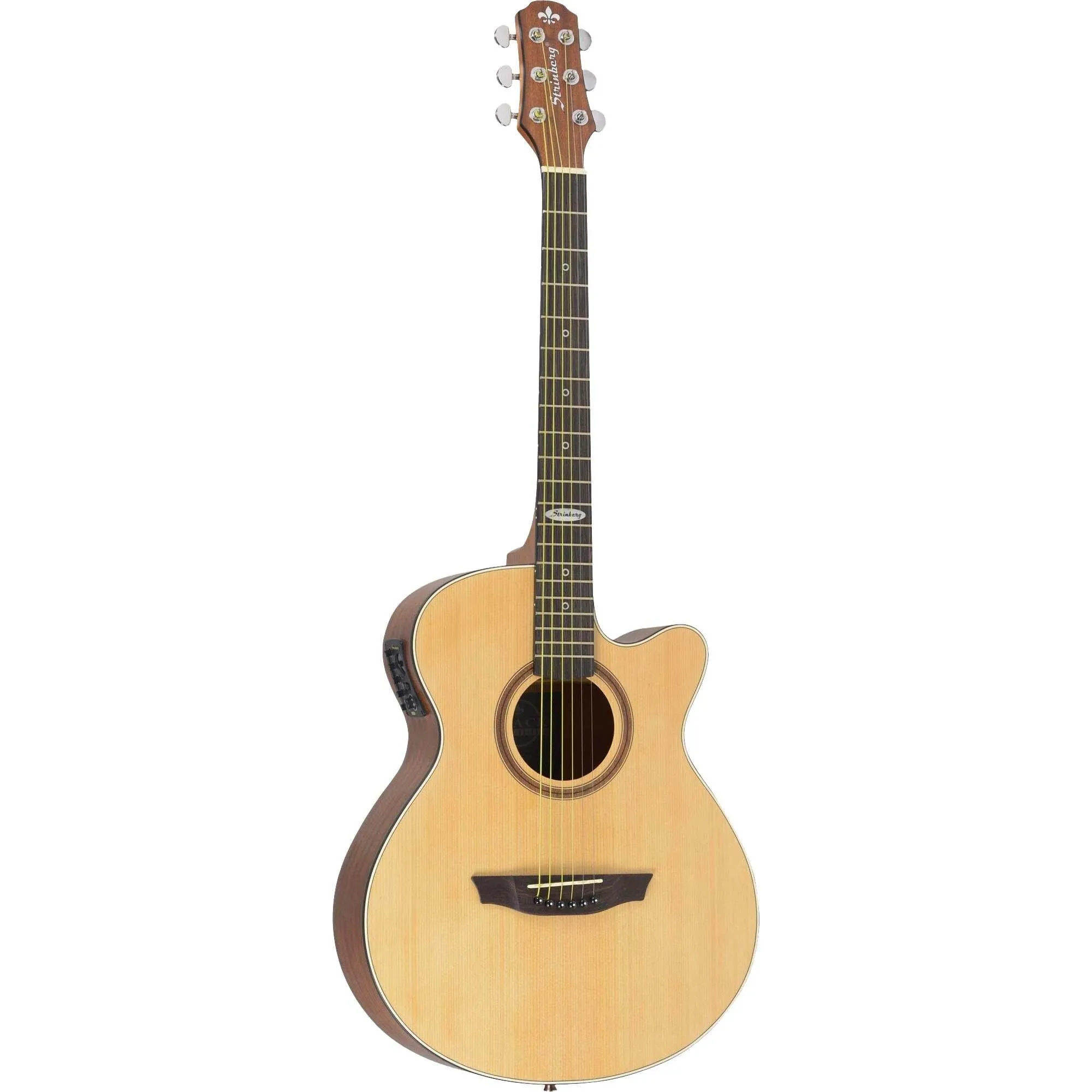 c60eb69af4a114db56fe69fb5bef1c07.png Violão Strinberg SA200C Aço Eletroacústico Fosco Natural Satin - Imagem 1