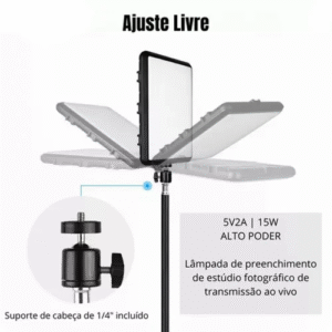 Ring Light Com Suporte 16 Polegadas - Imagem 6