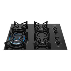 Cooktop a Gás Fischer 4 Bocas Fit Line Tripla Chama Trempe Iron - Imagem 2