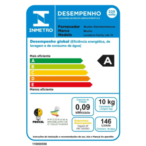 Tanquinho de Lavar Roupa Mueller Family Lite 10 kg 220V - Imagem 4