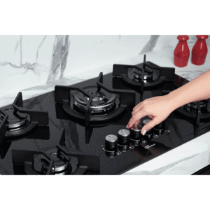 Cooktop a Gás Fischer 5 Bocas, Preto, Tripla Chama Infinity com Trempe de ferro fundido Mesa Vidro Bivolt - Imagem 5