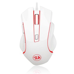 Mouse Gamer Redragon Nothosaur M606W, 3200DPI, Com LED, Branco