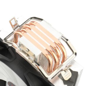 Cooler Para Processador Redragon TYR CC-9104, LED Rainbown, Intel e AMD, 120mm, PWM, FAN, 4 Heat Pipes, TDP 130W - Imagem 5