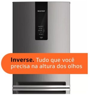 Geladeira Brastemp Frost Free Inverse com Turbo Ice, Inox, 443L - BRE57AK 220V - Imagem 7