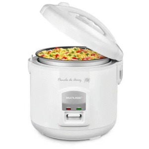 Panela De Arroz Eletrica Multilaser Gourmet 220v 400w Capacidade De 5 Xicaras Led Branca - Ce02 - Imagem 2
