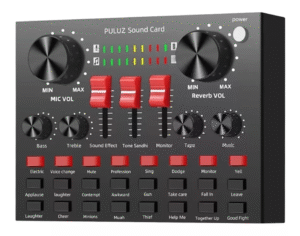 Sound Card Live Broadcastusb Music Recording External Stereo DK-201 - Imagem 2