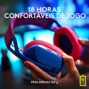 Headset Gamer Sem Fio Logitech G435 LIGHTSPEED - Azul - Imagem 4