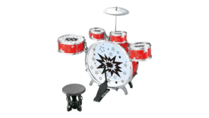 Super Bateria Rock Star Vermelho Dó Ré Mi Fun Multikids BR1533 - Imagem 2