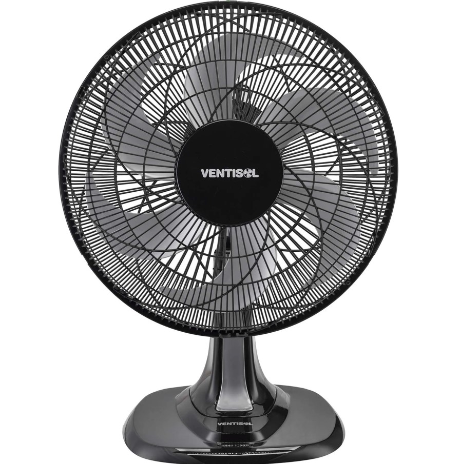d7a626be2335d070ae49fc126a3be49f.jpg Ventilador de Mesa Ventisol Turbo 6 40cm Preto/Cinza 220v - Imagem 1
