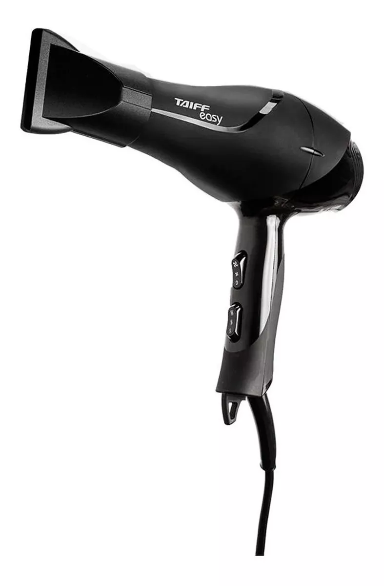 d9166c119a0830f2c985dc20a72569d0.png Secador De Cabelos Motor Ac Profissional Easy 1700w Taiff Cor Preto 220V - Imagem 1
