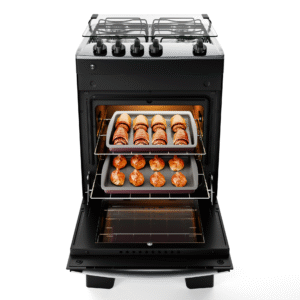Fogão 4 Bocas Preto com Mesa Inox Atlas Agile Up Bivolt - Imagem 5