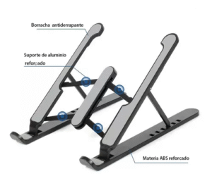 Suporte Notebook Regulável Ergonômico Plastico - Imagem 2
