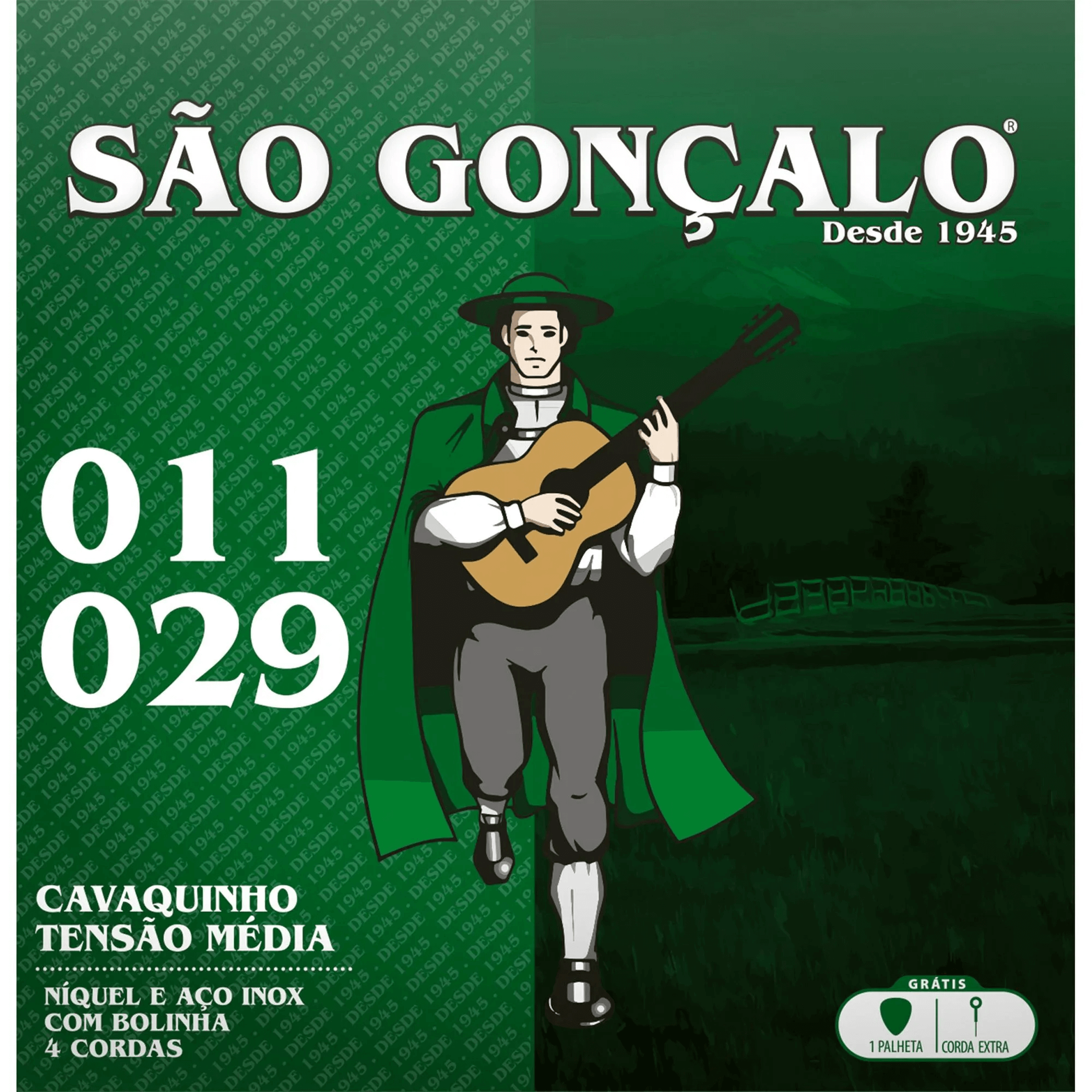 da908f44fcbe645ffc03b9c86b9e0df3.png Encordoamento Para Cavaco em Aço .011 Média São Gonçalo - Imagem 1
