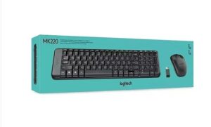 Kit Mouse e Teclado Logitech MK220 sem fio preto - Imagem 2