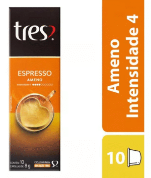 Cápsula café espresso ameno 10 unidades 8g cada Três Corações - Imagem 2
